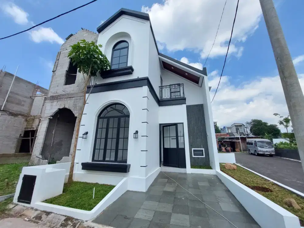 Rumah Klasik Eropa 2 Lantai View Gunung Cicilan 4 Jutaan di Bogor Kota