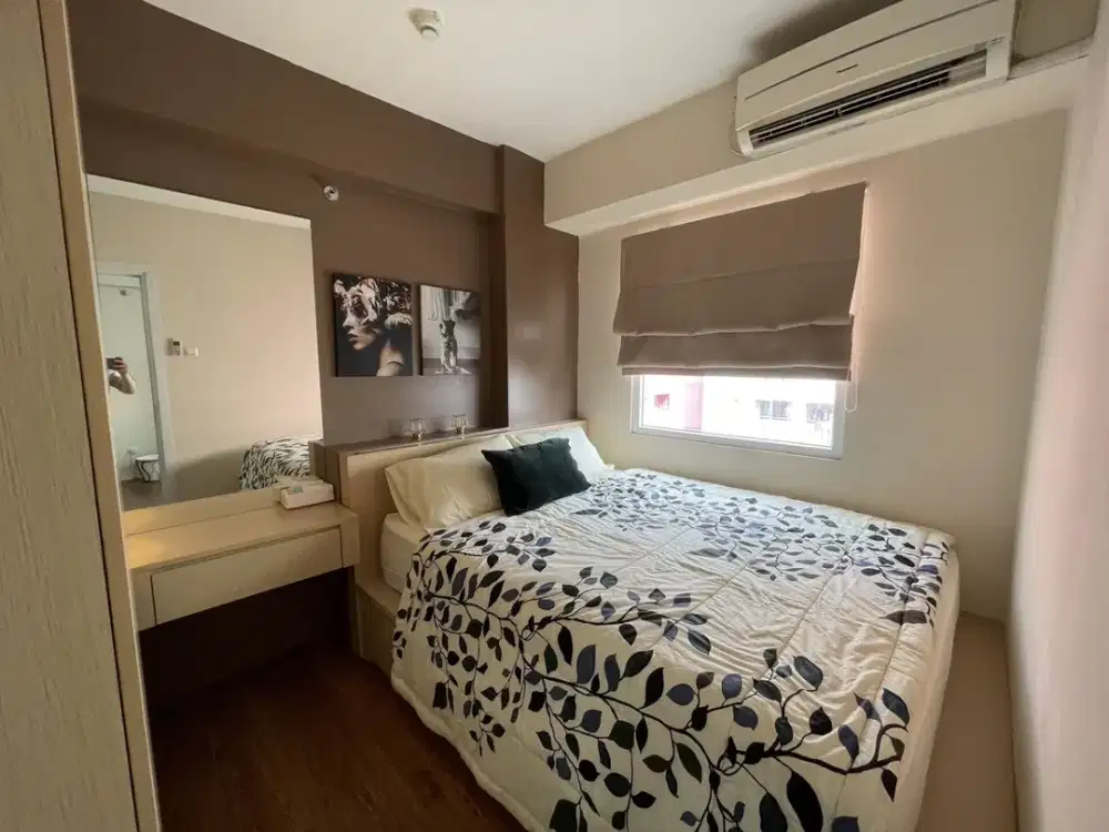 APARTEMEN GREEN PRAMUKA CITY 1 BEDROOM FULL FURNISH TAHUNAN TOWER BOUGENVILLE INCLUDE IPL