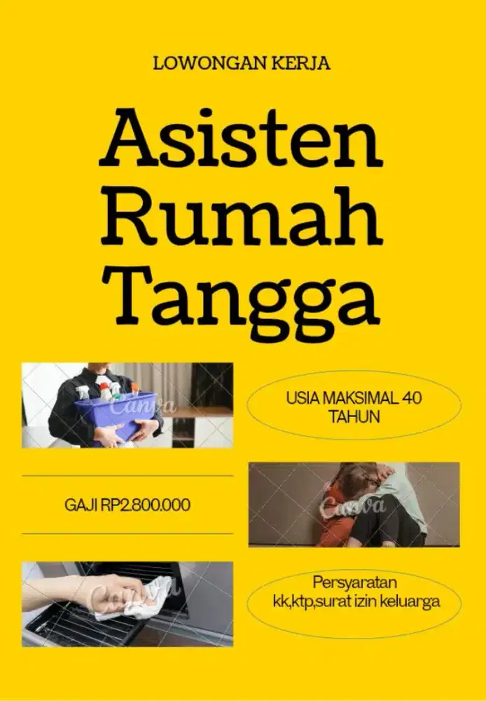 LOWONGAN KERJA ART GRATIS KHUSUS WANITA