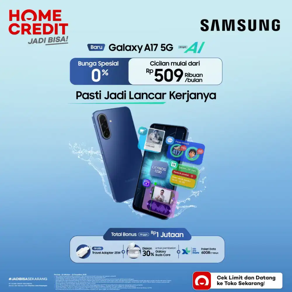 PROMO CICILAN SAMSUNH A17 5G MULAI DARI 500RBAN MODAL KTP AJA
