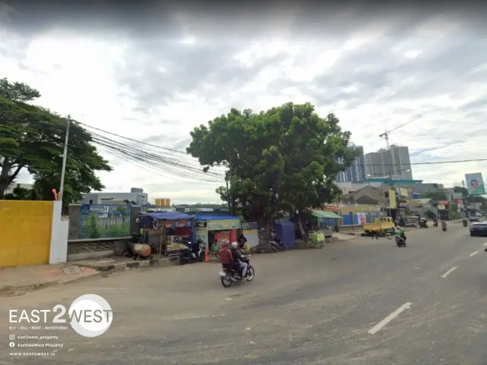 Jual Kavling Komersil Jalan Raya Serpong Alam Sutera Tangerang Selatan Pinggir Jalan Raya Besar