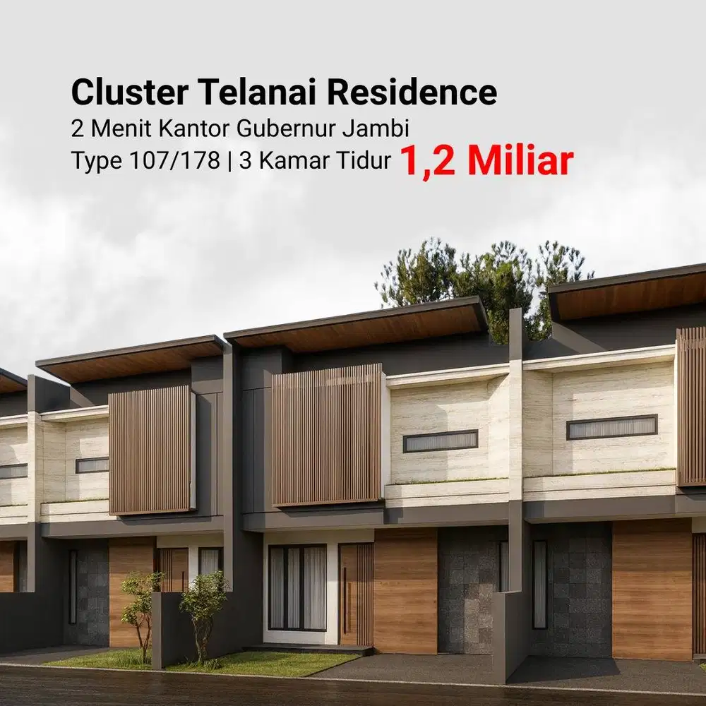 Rumah Komersil Telanai Kota Jambi Type 107 2 Lantai