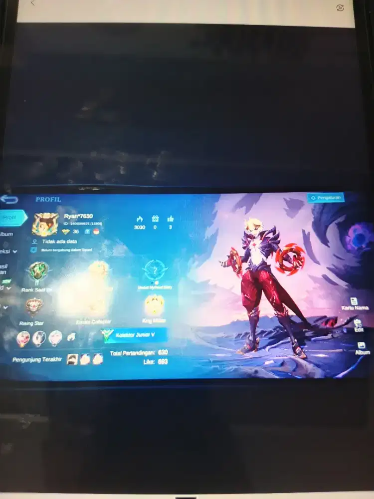 Di jual akun mobile Legends 2025