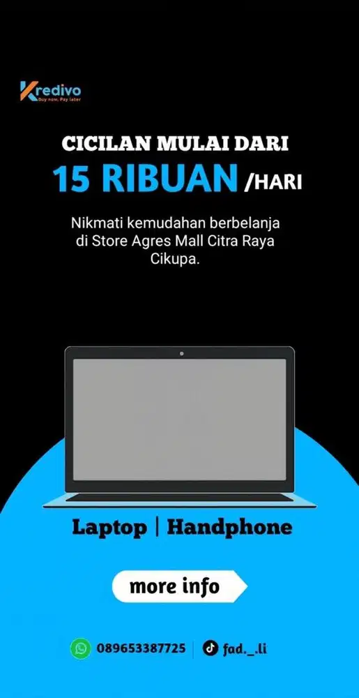 CICILAN CUKUP PAKE KTP | LAPTOP ASUS, ACER, LENOVO, HP, AXIOO, ADVAN