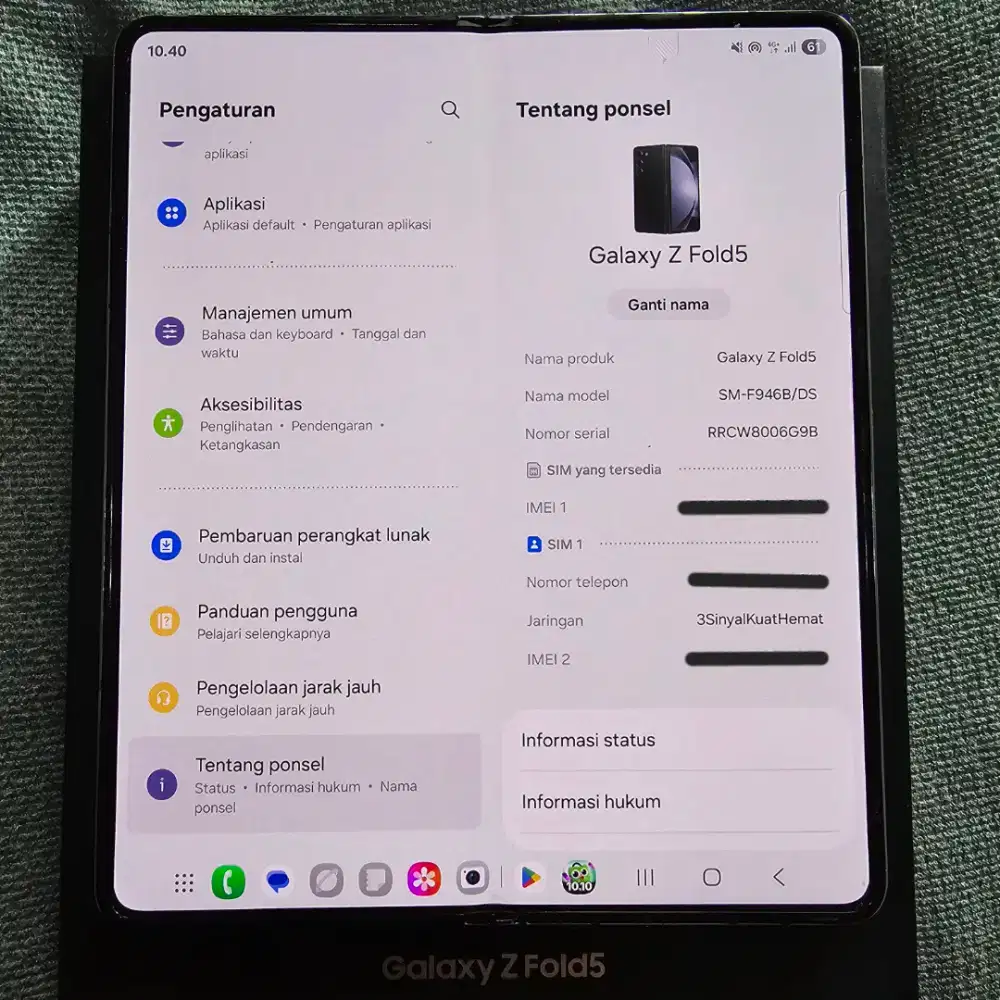 Samsung Z Fold 5 Garansi 2025 12/512GB