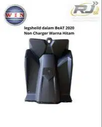 legsheild dalam Beat 2020 Non Charger Warna Hitam merk win