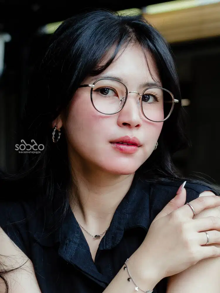 Kacamata Semi Kotak Besi Kekinian Cocok Minus Tinggi - LAKSMANA 05