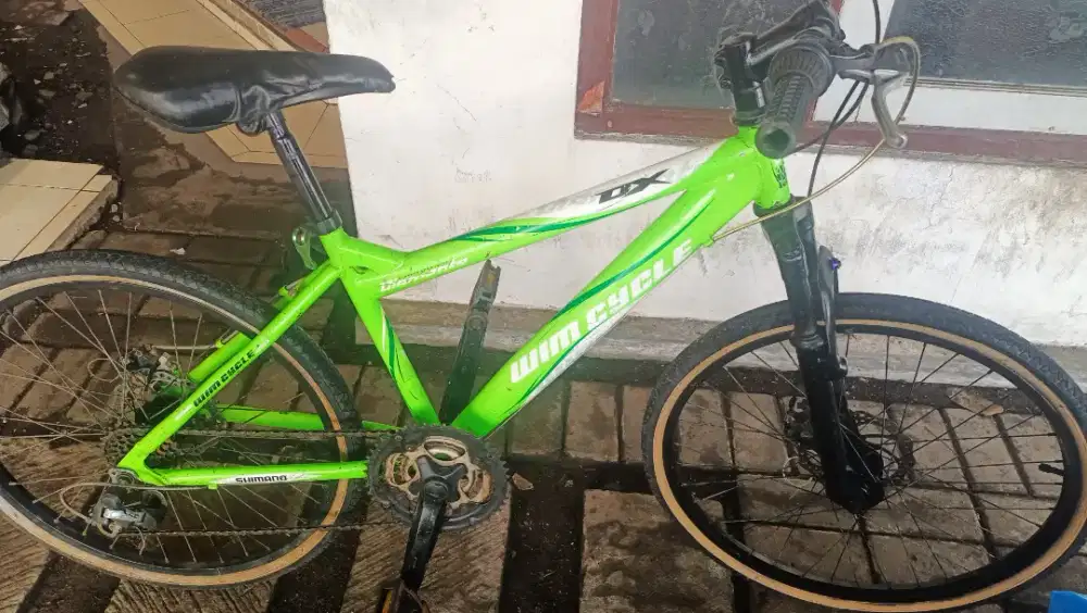 Sepeda MTB wimcyele uk24 rem cakram operan normal