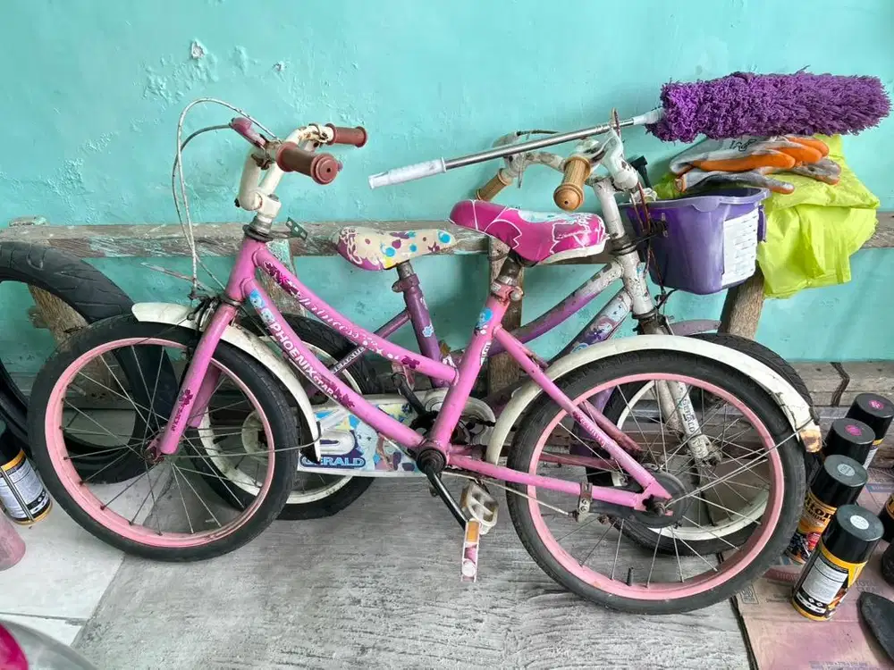Dua sepeda anak bekas