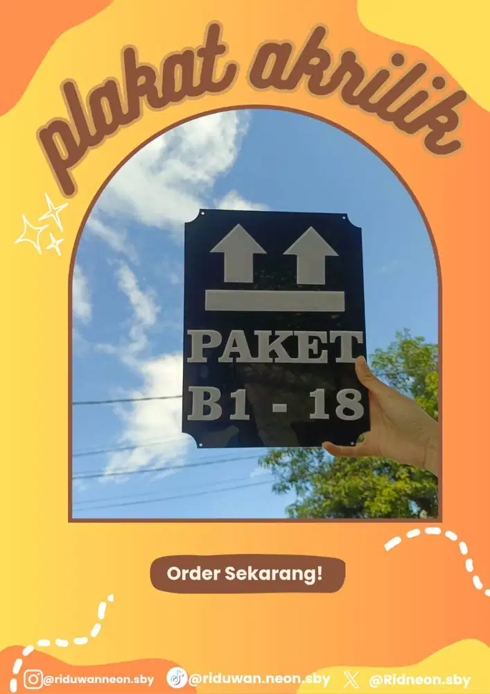 Custom Plakat Akrilik