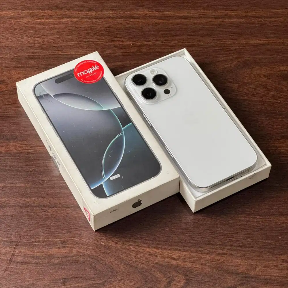 iPhone 16 PRO 128GB [ White Titanium ] Garansi Resmi iBox
