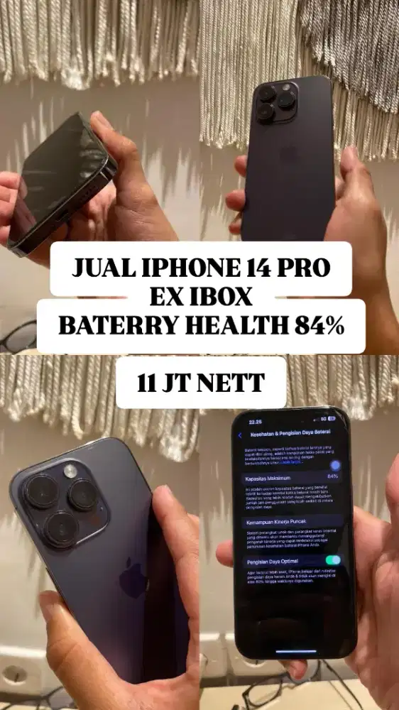 JUAL IPHONE 14 PRO 128GB EX IBOX