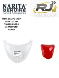 MIKA LAMPU STOP LUAR DALAM YAMAHA MIO J MERAH PUTIH NARITA