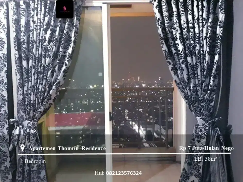 Disewakan Apartement Thamrin Residence 1BR High Floor Furnished