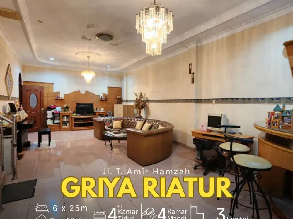 Dijual Cepat!! Rumah Siap Huni di Komplek Griya Riatur Jalan T. Amir Hamzah - Medan