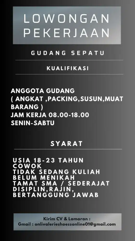 gudang packing cowok