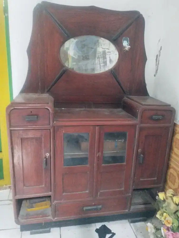 buffet kayu jati lawas