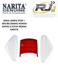 MIKA LAMPU STOP + SEN BELAKANG HONDA SUPRA X PUTIH MERAH NARITA