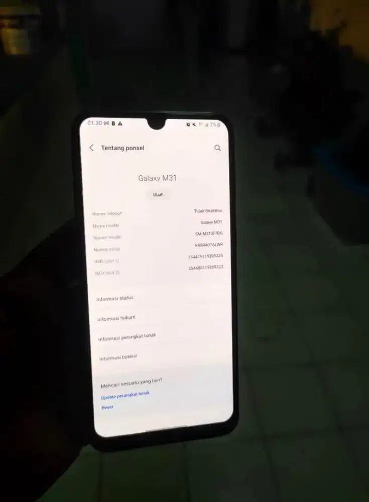 Samsung M31 ram 6/128