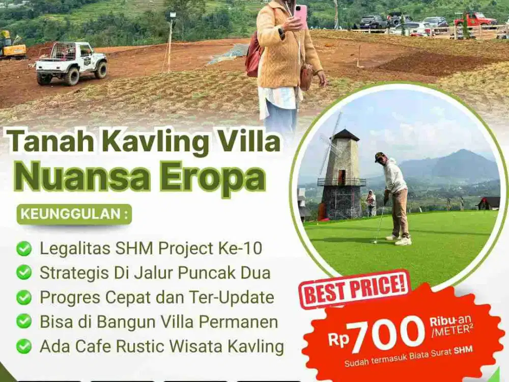 TANAH MURAH VIEW INDAH GUNUNG HANJAWONG DI BOGOR TIMUR