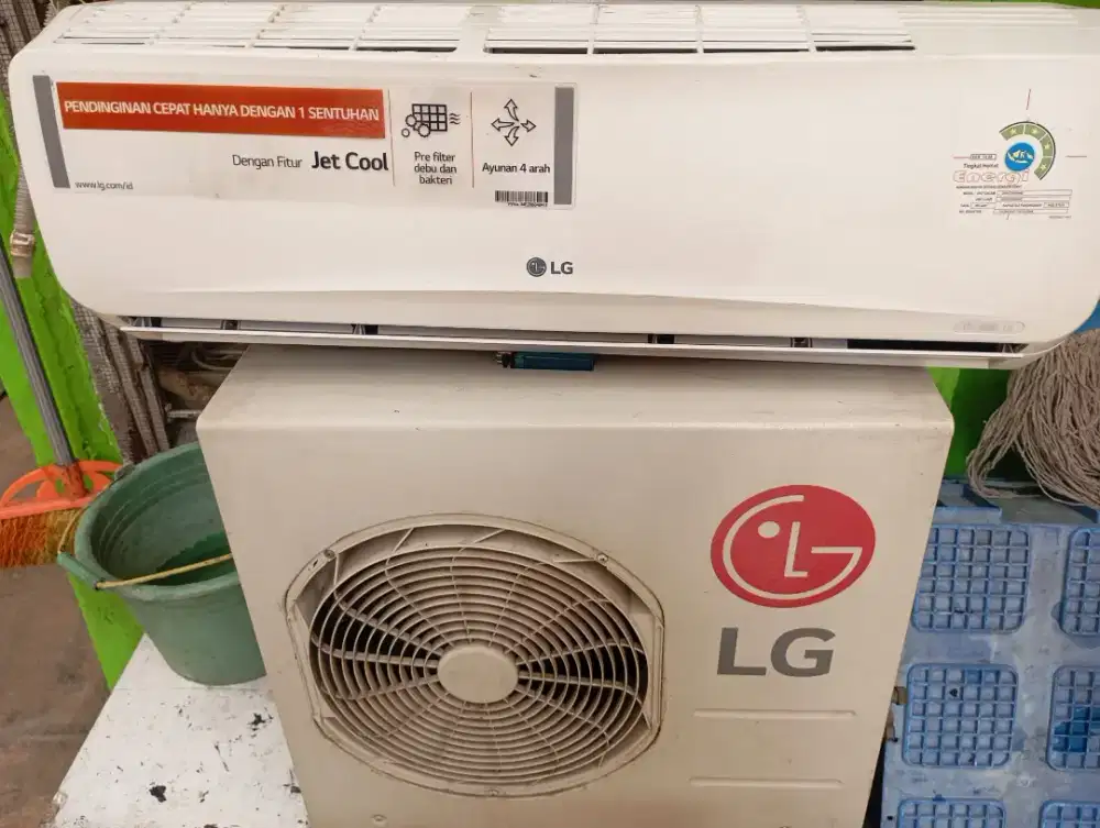 Ac LG 1/2 pk R410 siap pasang