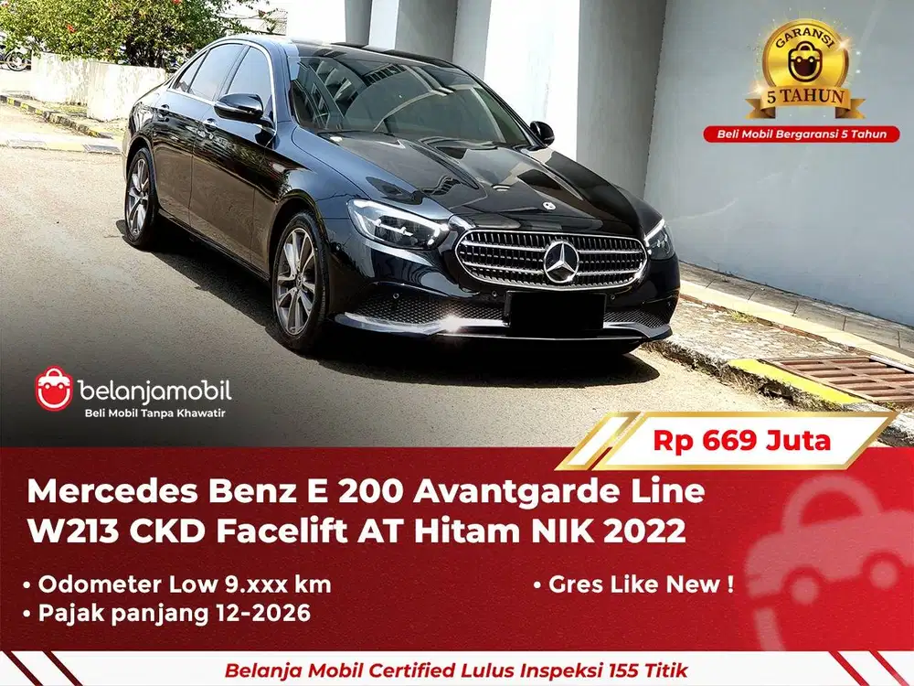 [GARANSI 5TH] Mercedes Benz Mercy E200 E 200 Avantgarde W213 2022/2023