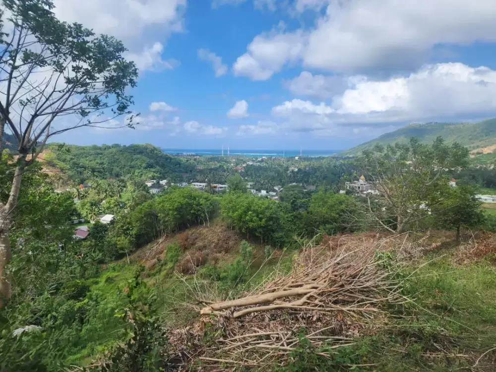 Tanah bukit premium sentral Kuta mandalika view laut