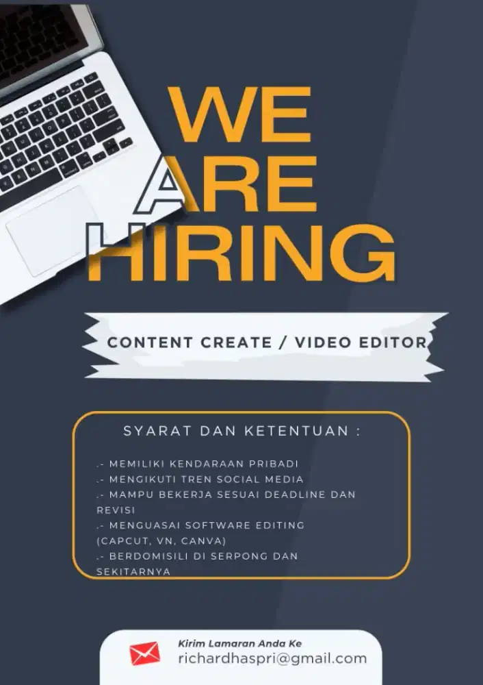 Lowongan Video Editor