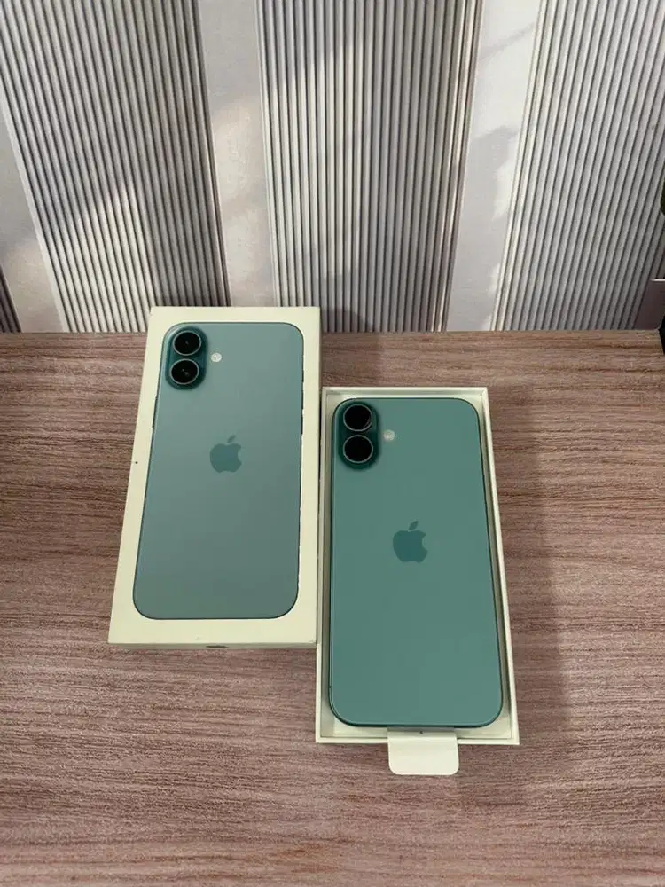 Iphone 16plus 128gb teal fullset resmi