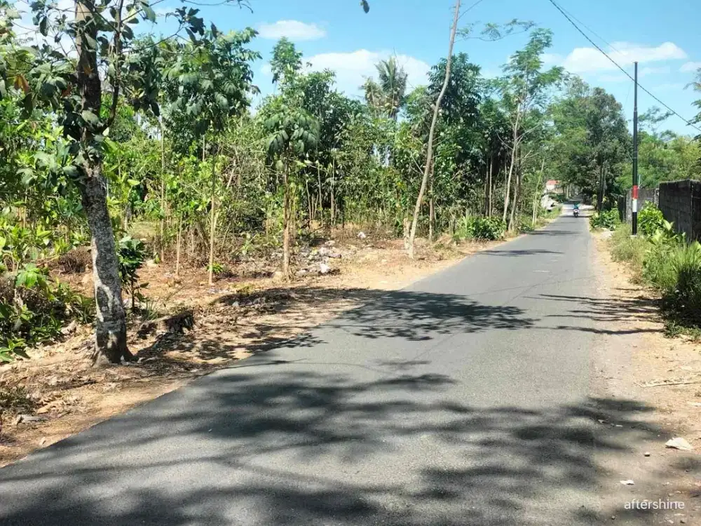 Dijual Tanah Pekarangan Kosong Seputaran Pasar Cebongan Mlati