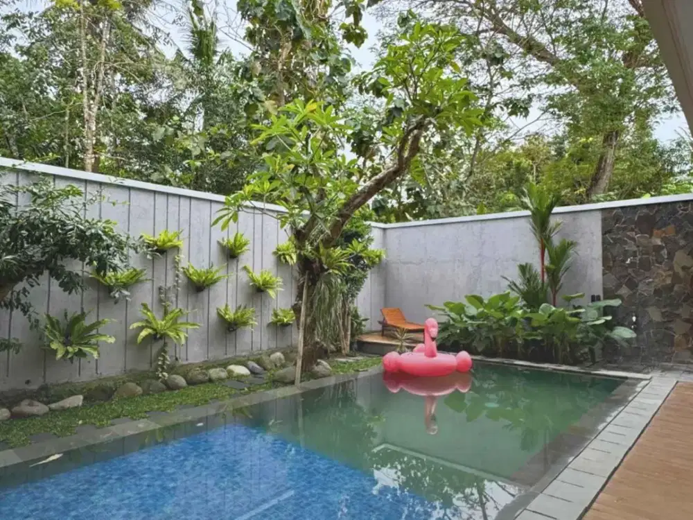 VILLA MEWAH MODERN BARU DI JOGJA BARAT FULL FURNISHED COCOK BUAT HUNIAN MAUPUN DISEWAKAN