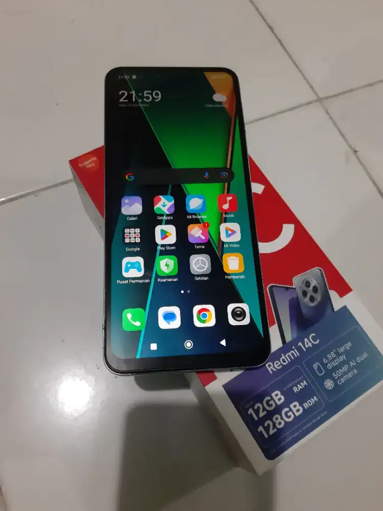 Redmi 14c ram 6/128gb fullset ori