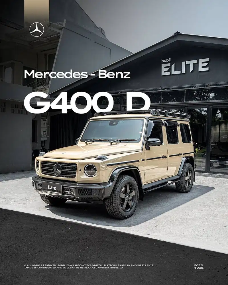 2025 Mercedes-Benz G400d Professional Package Dessert Sand Colour