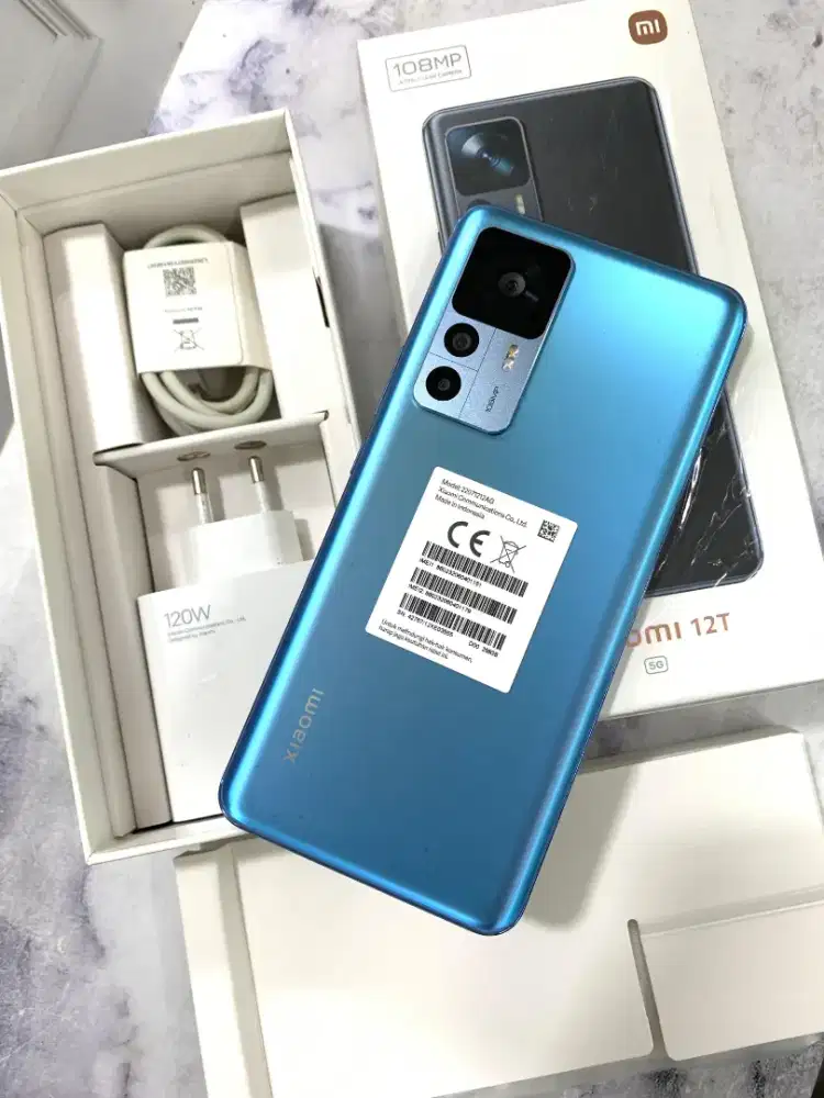 xiaomi mi 12T 5G 8/256 blue lengkap