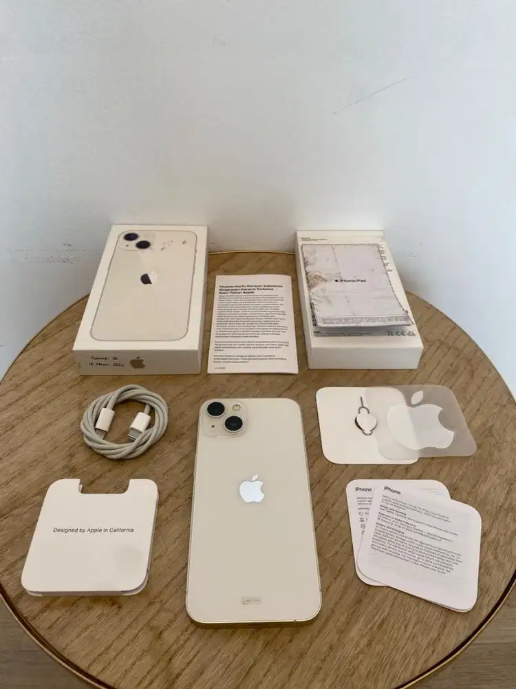 Second iBox Garansi On iPhone 13 128GB Starlight Fullset Anti Blokir