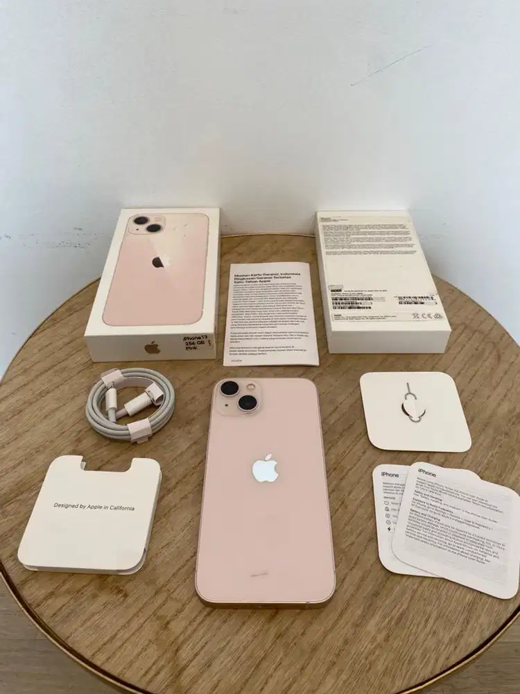 Second iBox iPhone 13 256GB Pink Fullset Anti Blokir