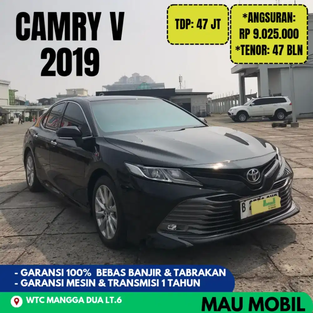 TDP 65JT, Camry V 2022/2023 Hitam, KM 50rb