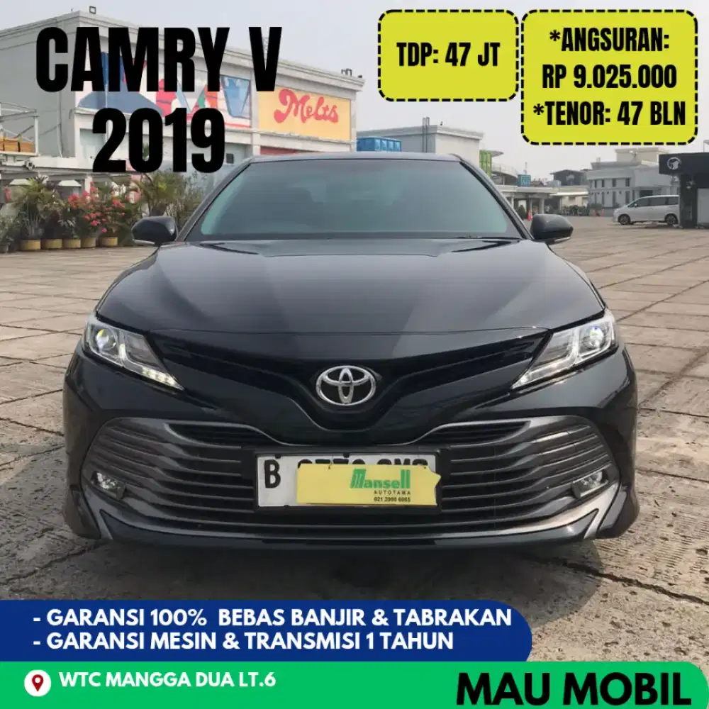 KM 40rb ANTIK, Camry V 2018/2019/2020 Hitam
