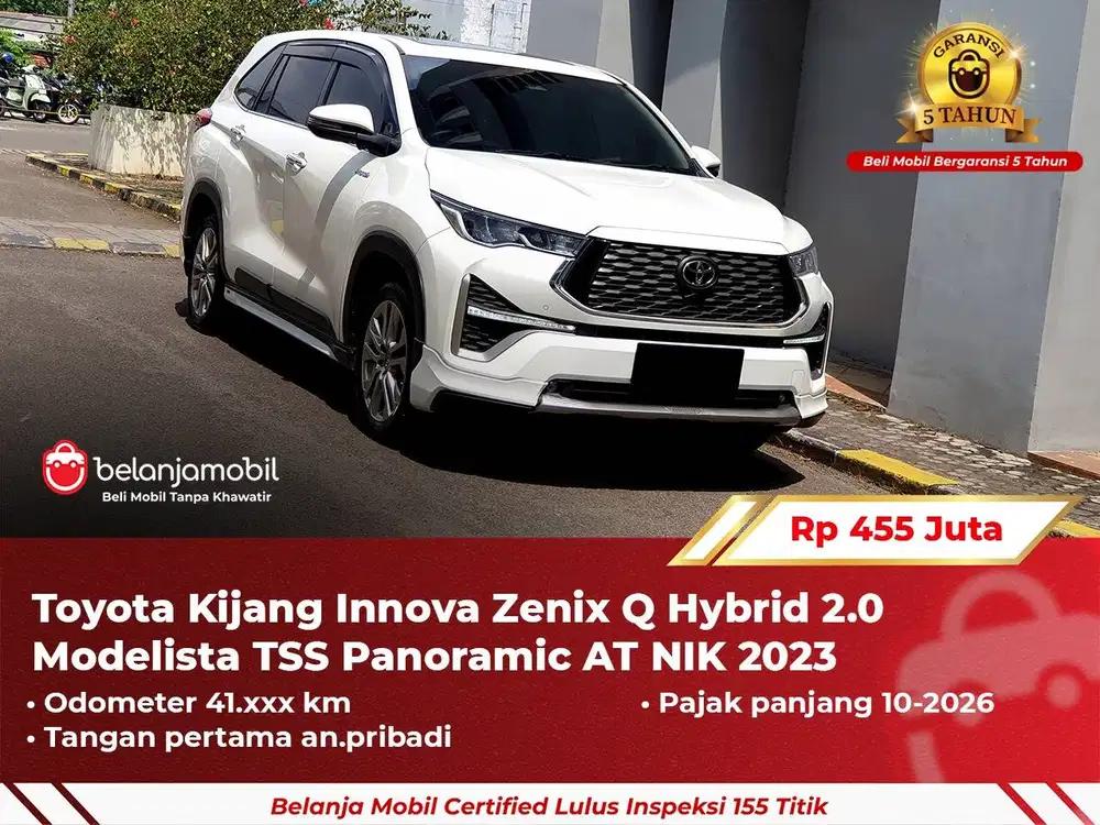 [GARANSI 5TH] Toyota Innova Zenix Q Hybrid 2.0 Modelista TSS 2023/2024
