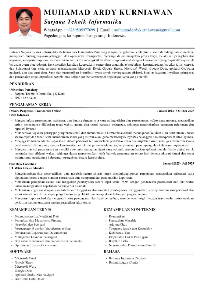 Cari pekerjaan lulusan S1 Komputer