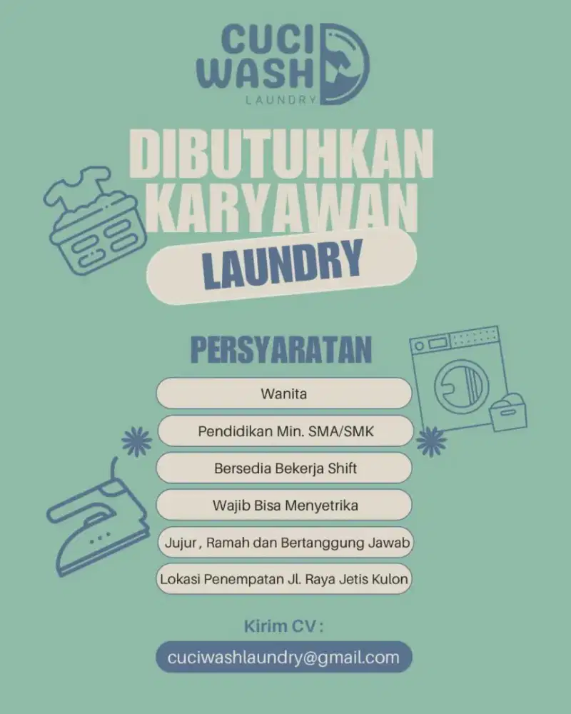 Lowongan Staff Laundry