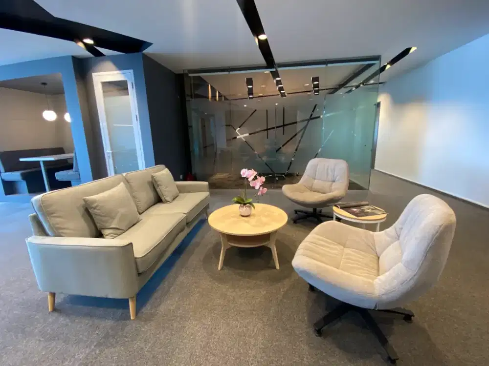 Sewa Kantor Fully Furnished 6 Pax di DBS Tower Satrio Dekat Mall Lotte