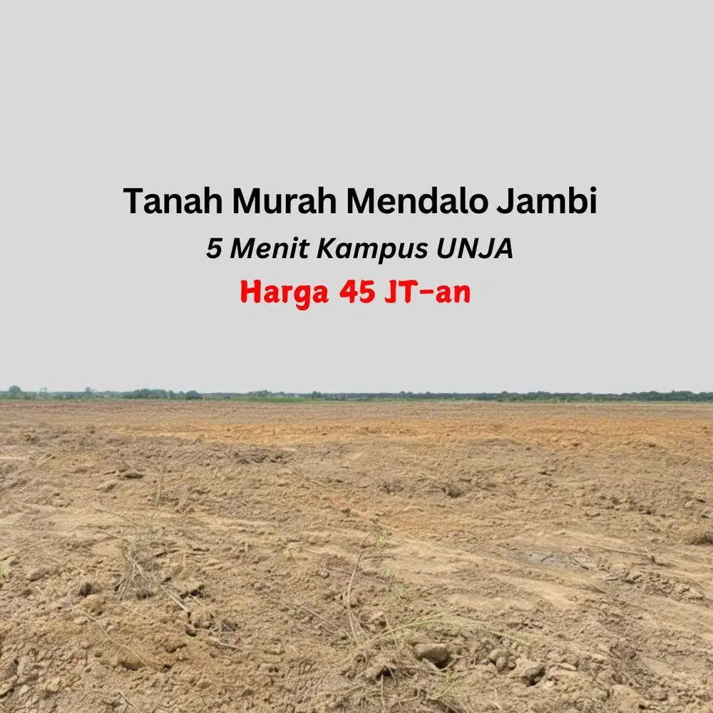 Tanah Murah Mendalo Depan UNJA