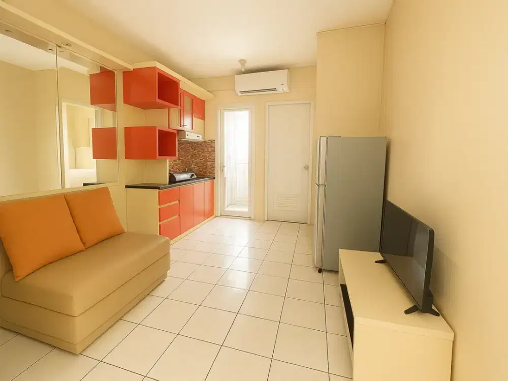 DIJUAL APARTEMEN 2 BEDROOM GREEN PRAMUKA FURNISHED HIGH FLOOR