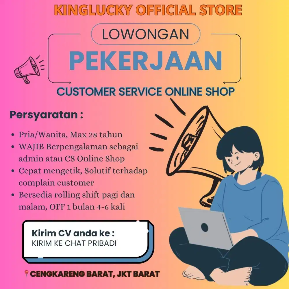 LOKER CUSTOMER SERVICE ONLINE SHOP