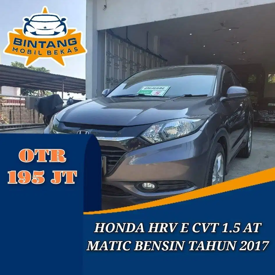 HONDA HRV E CVT 1.5 AT CKD AUTOMATIC 1500 CC BENSIN TAHUN 2017