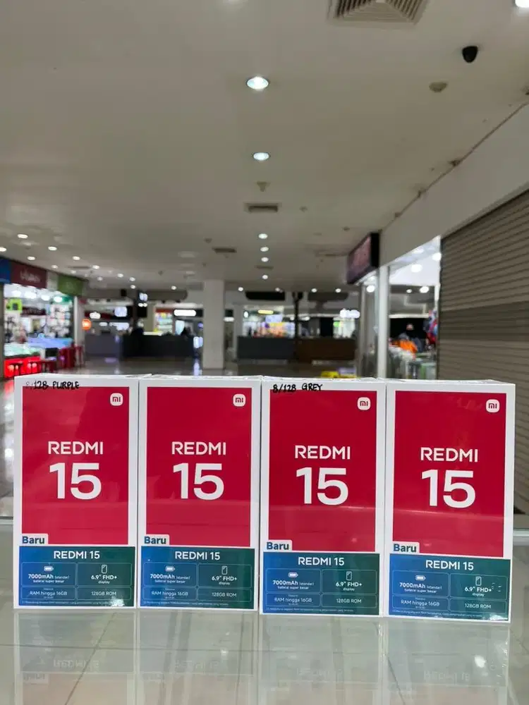 Redmi 15 8/128 baru segel garansi