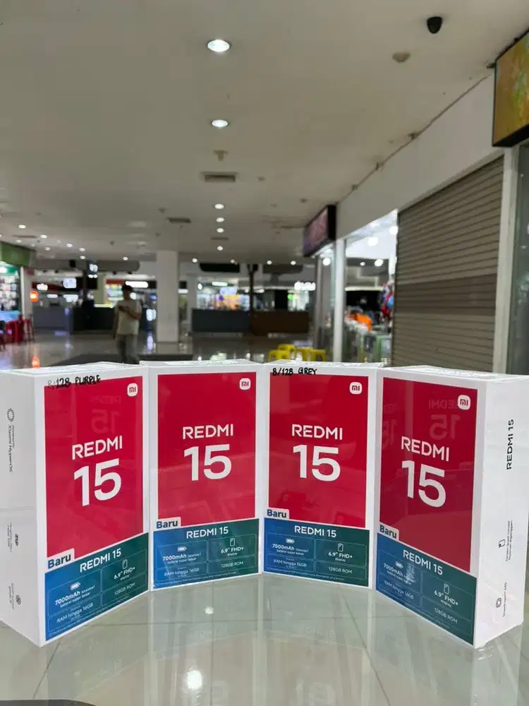 Redmi 15 8/128 baru segel garansi