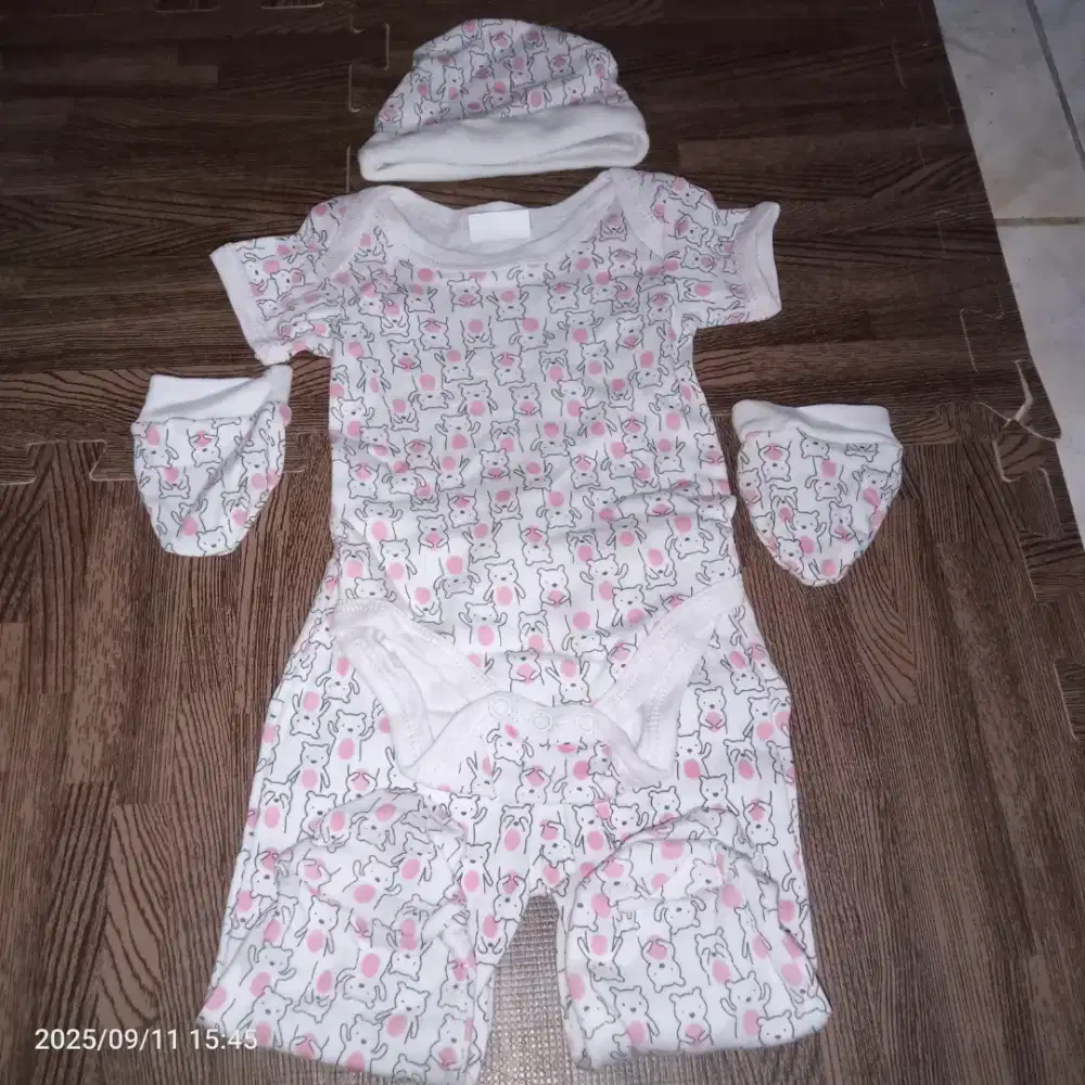 Set baju anak perempuan 0-6bulan