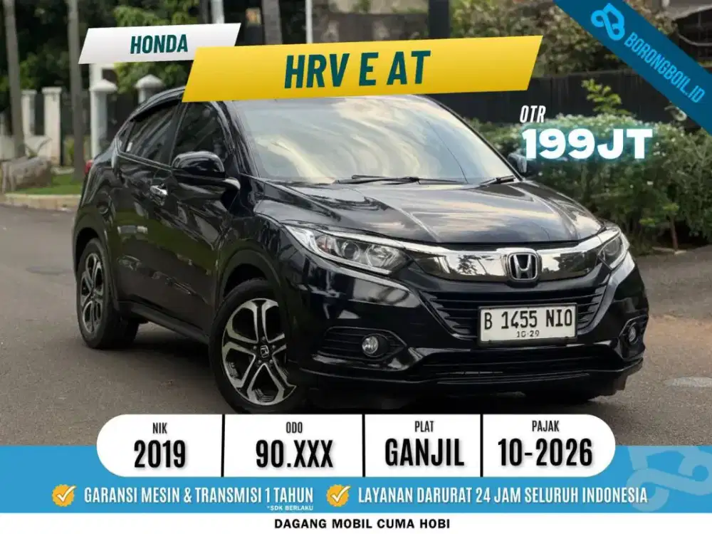 Honda HR-V Hrv E 1.5 Matic 2019 Hitam Mutiara